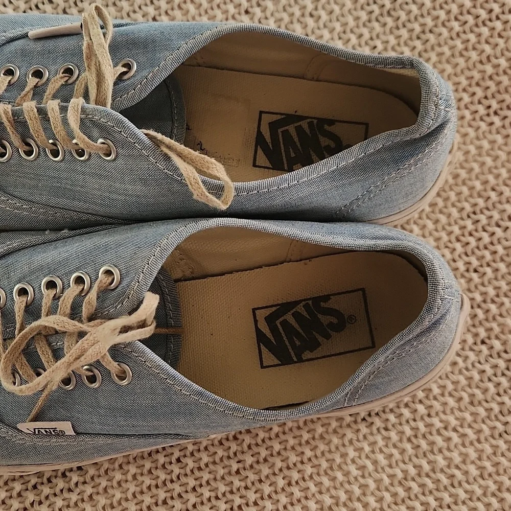 Casual Blue Canvas Sneakers - Picture 2 of 6